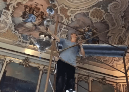 Ristrutturazione lampadario Mura | Palazzo Biscarin